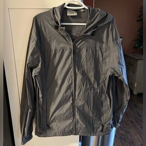 Men's Gray Windbreaker/rain Jacket